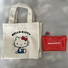 HELLO KITTY トートバッグとポーチ セット