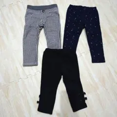 パンツ3点セット レギパン レギンス 長ズボン UNIQLO MPS サイズ90