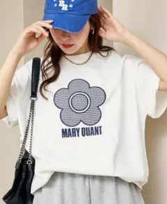 マリークワント 異素材デイジーアート Tシャツ 【オフホワイト】のサムネイル