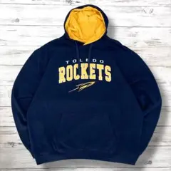 colosseum パーカー デカロゴ ネイビー XXL 1451