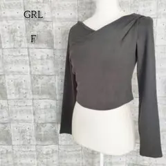 グレイル 【F】 トップス カットソー Vネック カシュクール ドレープ 伸縮性