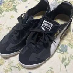 PUMA Roma スニーカー ブラック/ホワイト 24cm 美品