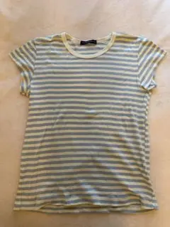 Brandy Melville ボーダーTシャツ 半袖 ブルー 未使用 美品のサムネイル