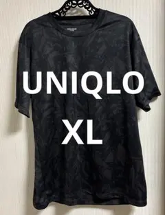 UNIQLOドライEXプリントクルーネックTシャツヤマグチメグルコラボブラックのサムネイル