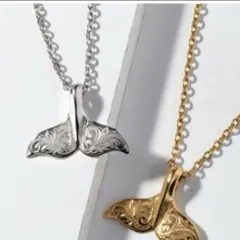 即日発送可能‼️ホエールテールネックレスゴールド