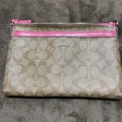 COACH ショルダーバッグ ベージュ/ピンク