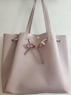 colors & chouette リボン付き　ショルダーバッグ　トートバッグのサムネイル