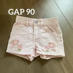 GAP ショートパンツ 花柄 刺繍 ピンク 女の子 90 100 夏服