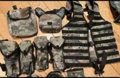 中国人民解放軍海軍陸戦隊海洋迷彩戦闘服超フル装備一式25点セット官給