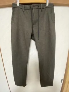 THE SHOP TK ダークブラウン 千鳥柄パンツ