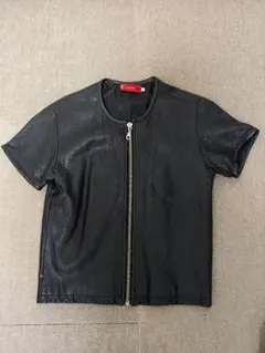 黒パンチングレザージャケット ショートスリーブ 黒パンチングレザージャケット ショートスリーブ 楽天市場