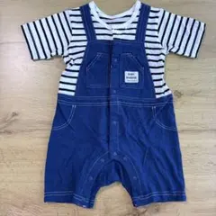 ストライプ　ロンパース　70-80cm