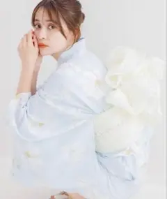 湊色の花あわせ【完売品】Dita 楽ちん着付け。ワンピースにもなる2way浴衣