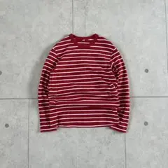 美品　レッド　old uniqlo ボーダー　ロンT y2k archive
