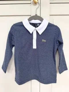 【新品】BeBe べべ 襟付きボーダー ポロシャツ 90 長袖