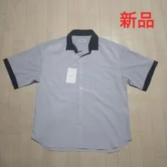 新品 下げ札付 CREALY 半袖シャツ オープンカラー　開襟 軽量 柔らかのサムネイル