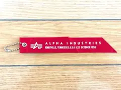 新品未使用｜ALPHA INDUSTRIES フライトタグ 赤