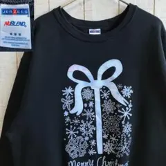 ジャージーズ　古着　長袖　スウェット 裏起毛　プリント　アメカジ