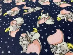 ダンボ キャラクター ニット生地 ネイビー