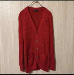 ꧁POLO RALPH LAUREN꧂ポロ ラルフローレン カーディガン(M)