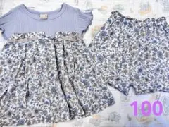 ☆petit main 花柄 リバティ セットアップ☆100