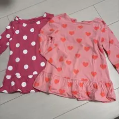 baby Gap ハート・水玉模様 長袖Tシャツ