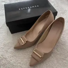 ESPERANZA ベージュ ヒール 箱付き