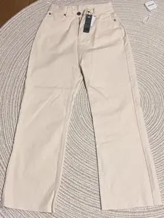 新品　タグ付き　JEANASIS アソートホワイトデニムパンツ