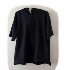 GU半袖パーカー ブラック XLサイズ
