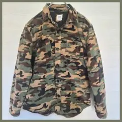 GAP KIDS 迷彩 シャツジャケット 150｜未使用に近い コーデュロイ