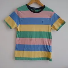 Polo Ralph Lauren マルチカラーストライプTシャツ M