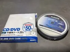 【結婚式で使用】DVD-R 9枚 & CD/DVD不織布ケース24枚セット