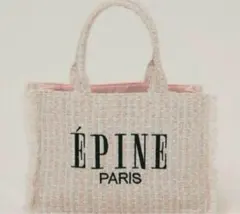ÉPINE PARIS book tote bag medium ピンク
