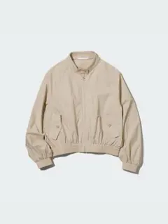 ユニクロ　コットンショートブルゾン　M
