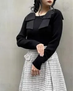 INGNI 肩リボンオフショルニット