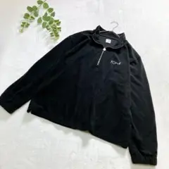 POLAR SKATE CO. 長袖プルオーバートレーナー　黒　Ｌ　刺繍ロゴのサムネイル