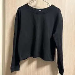 ZARA W/B collection 長袖カットソー ブラック M
