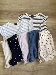 Petit main 120 130 短パン　Ｔシャツ　セット