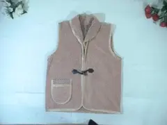 102157　レディース　ポンチョ　ちゃんちゃんこ　ブラウン