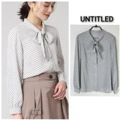 untitled【洗える】きれいめボウタイブラウスのサムネイル