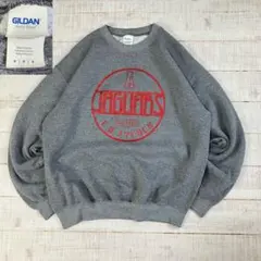 GILDAN ロゴ プリントスウェット　アメカジ　霜降り