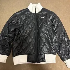 PUMA ブラック キルティングジャケット