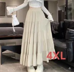 レディース Aラインスカート 大きいサイズ ウエストゴム 春秋 LKGA040