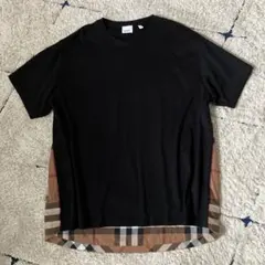 【美品✨】希少！Ｌサイズ★バーバリー　チェック　Tシャツ　現行　オーバーサイズ