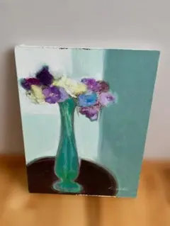 芍薬の花 油彩画 肉筆 原画 額無し - メルカリ