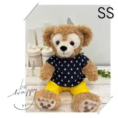 Tシャツ 星柄&ズボン 黄色☆ダッフィーSS☆ハンドメイド コスチューム 洋服