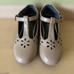 CHOPIN フォーマルシューズ 19センチ　ベージュ