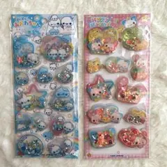 新品未開封　スパンコールシール２枚セット　あわわちゃんハッピーマーチ
