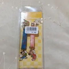 【未使用】ディズニー　ペアストラップ　ミッキー　ミニー