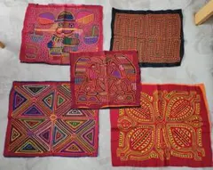 Panama パナマ モラ 刺繍 飾り布 ヴィンテージ - メルカリ
